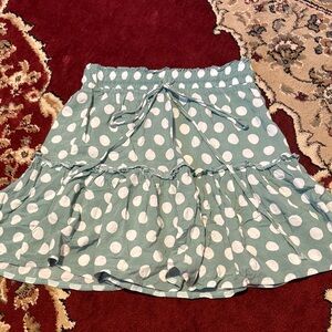 Polka Dot Ruffle Skirt